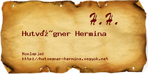 Hutvágner Hermina névjegykártya